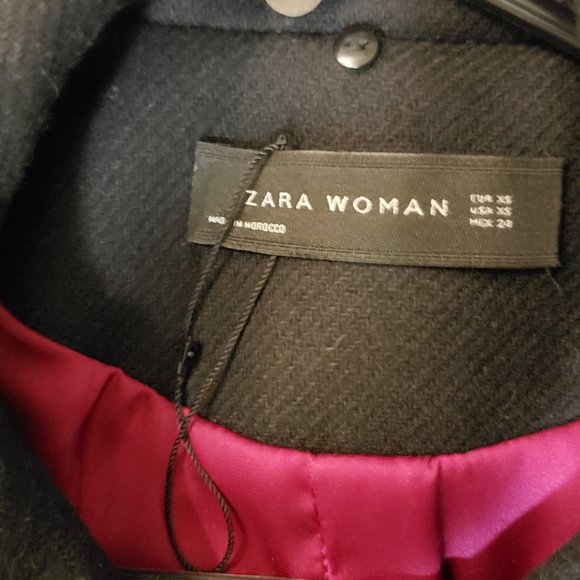 NWOT beautiful Zara wool coat jacket peacoat - Picture 5 of 6